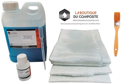 Resine polyester 2kg 2m - polyester,