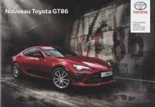 Catalogue Brochure Toyota GT 86 09/2016 France