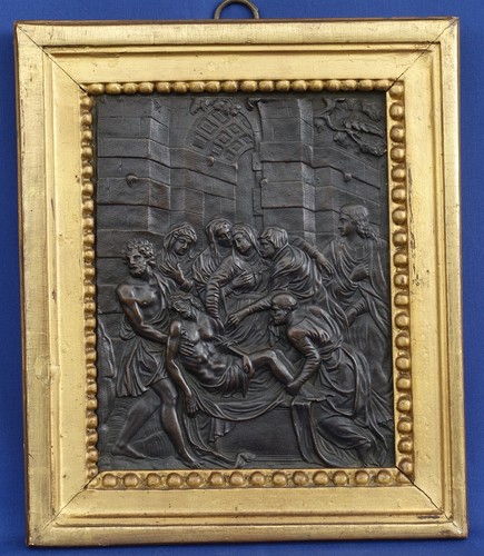 Bas relief bronze mise - relief,