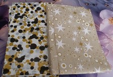 LOT 50 POCHETTES SACHETS PAPIER CADEAU EMBALLAGE 2 MODÈLES ETOILES 12 x 20 cm