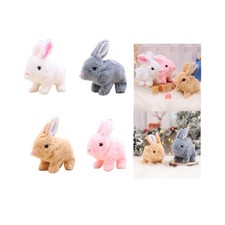 Jouet Lapin Interactif Peluche Lapin Poupée Adorable Petit Lapin En Peluche