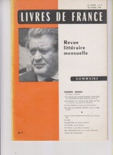 revue Livres de France octobre