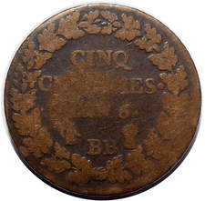 5 Centimes Dupré L'an 6/5 BB