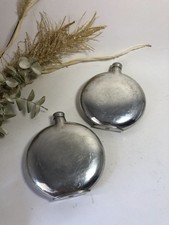 Lot de 2 flasques rondes en