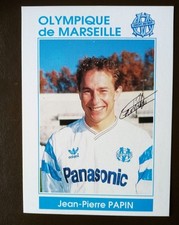 Carte Postale Jean-Pierre Papin OM Olympique De Marseille 1990-1991