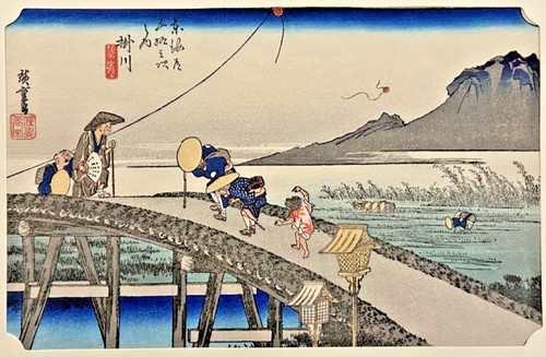 Estampe sur bois japonaise - estampe,