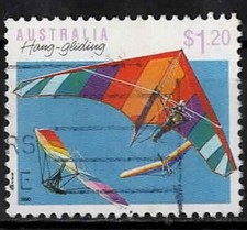 1990. Australie. Deltaplane. Sport. N°1182.