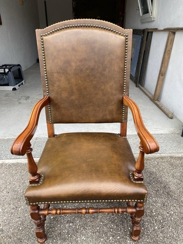 Fauteuil vintage cuir style - vintage,