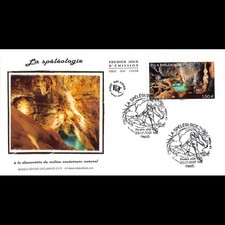 FDC soie - La spéléologie -