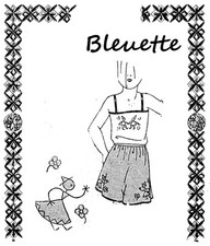 PATRON POUPEE BLEUETTE  - Trousseau - Pantalon - (818) Semaine de Suzette