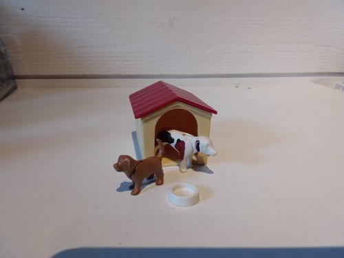 Playmobil chien niche maison - chien/,