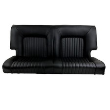 Sellerie garniture banquette arrière en cuir noir Peugeot 504 coupé réf CA0186