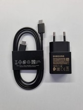 SAMSUNG Original Chargeur Rapide 15W NOIR + Câble 1m USB-C Galaxy S24 S22 A55...