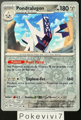 Carte pokemon pondralugon - carte,