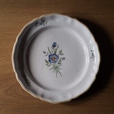 Assiette ancienne en faience