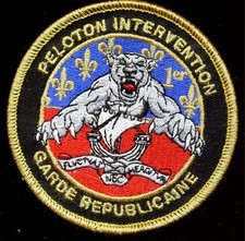 GENDARMERIE / GARDE REPUBLICAINE 1° PELOTON INTERVENTION - TISSU
