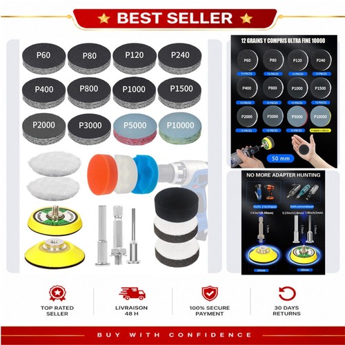 Kit polissage phare voiture - kit,