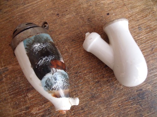Ancienne pipe porcelaine - ancienne,