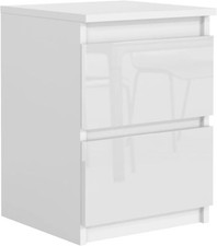 Table chevet blanche haute - de,
