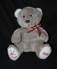 Peluche doudou ours gris