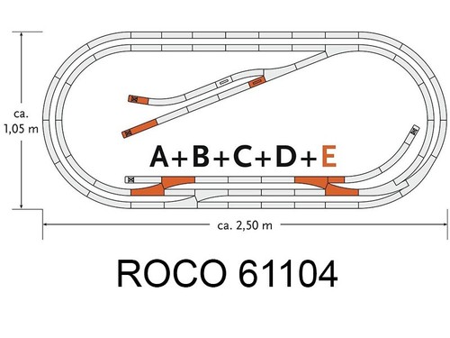 Roco set extension - e, voie