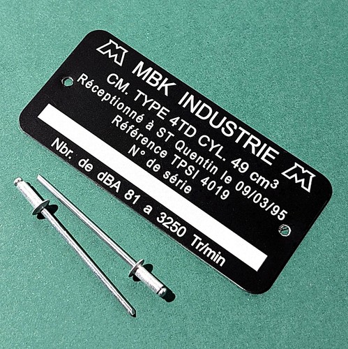 Plaque cadre 4td - plaque,