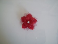 Fleur à coudre/coller Blanc