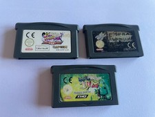 Lot 3 Jeux Gba Game Boy Advance Street Fighter Earthworm Jim F-zero