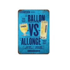 PLAQUE MÉTAL RICARD PASTIS MARSEILLE 30 X 20 CM