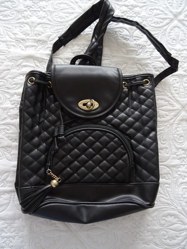 Sac dos simili cuir - sac, noir