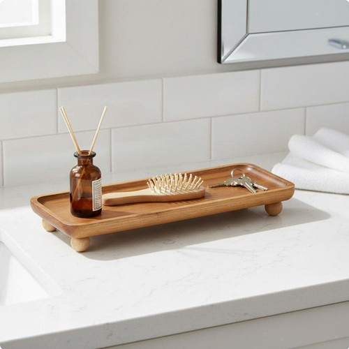 Plateau toilette bois - plateau, de