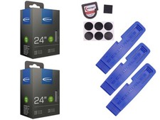 2 x tuyau de vélo Schwalbe 40-507 (24 x 1,50) AV 40 mm Schrader + accessoires