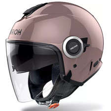 Airoh Casque Jet Helyos Métallique Rose Doppia Visiera