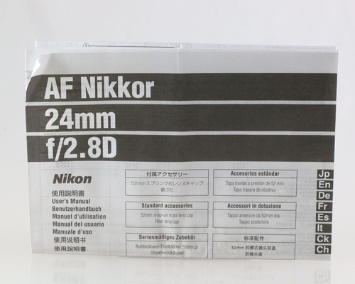 Nikon nikkor 24mm 2 8d - nikkor, f/2.8d