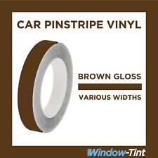 Marron Brillant Broche Rayure Rouleau Pinstriping Line Bande Vinyle Auto Sticker