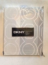 NIP DKNY CARBON SILVER SHOWER CURTAIN
