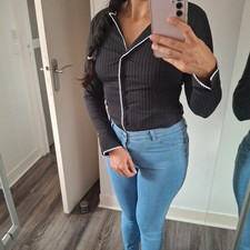 Chemise noir à rayures