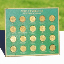 Plaque de pièces de Collection TOTAL du Bicentenaire Voici l'Empereur