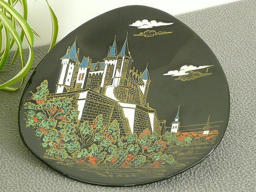 Ancienne assiette émaux de - en,