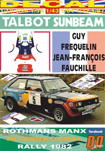 Decal talbot sunbeam - decal,