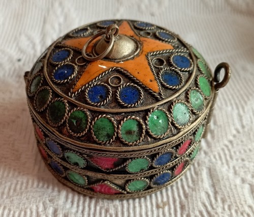 Boite bracelet ethnique emaux - boite,
