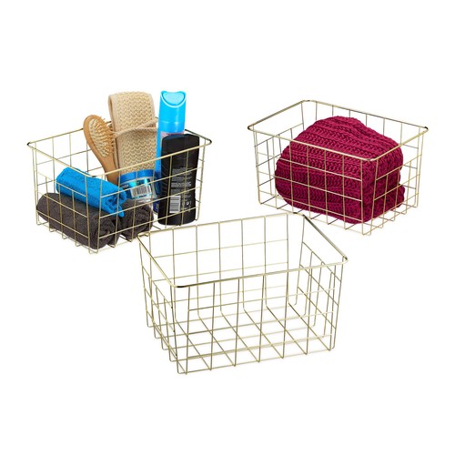 Panier métallique rangement