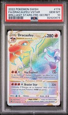 Carte Pokémon Dracaufeu VStar 174/172 PSA 10 Stars Etincelantes Epee Bouclier