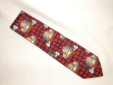 Nouveauté dessin animé rétro old school/skool bureau travailleur bureau stress chaos cravate homme 