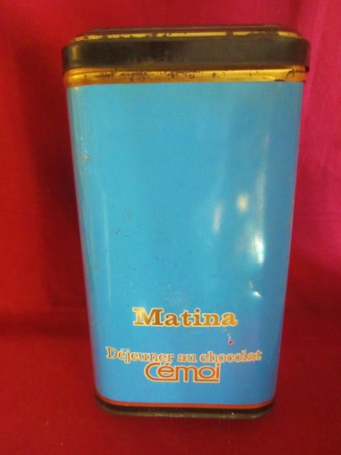 Ancienne boite sucre bleue - boite, à