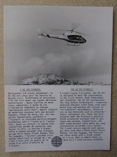 Photo aerospatiale 350 - photo,