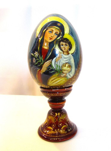 œuf décoratif vierge - vierge, marie