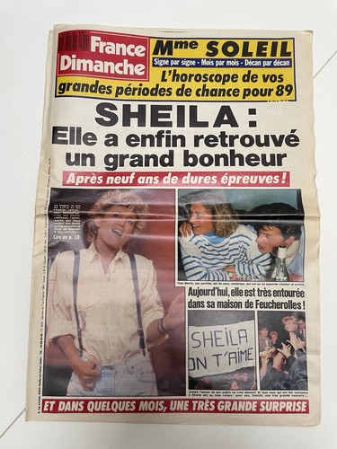 Journal france dimanche sheila - journal,