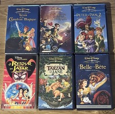 Lot de 6 cassettes VHS Disney
