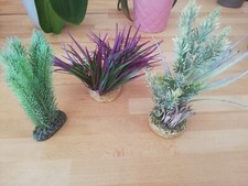 Lot de 3 fausse plantes